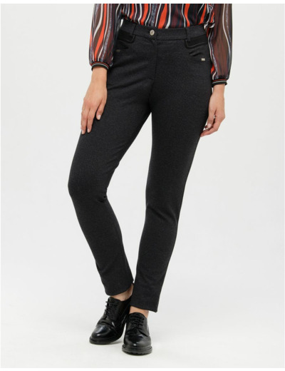 Pantalon slim noir