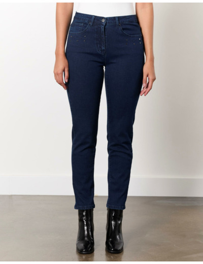 Jean 7/8 slim MARINE Femme