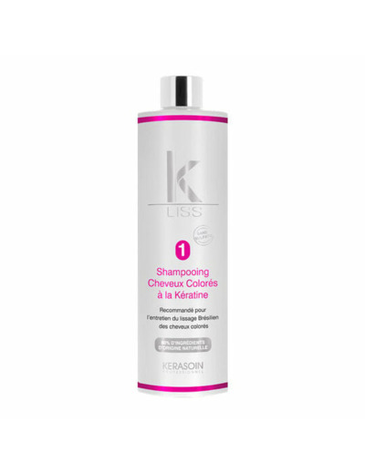 Shampooing pour cheveux colorés à la kératine K-Liss