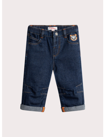 Jean en denim foncé pour bébé garçon