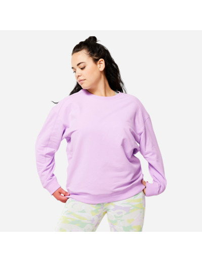 Sweat oversize femme - parme