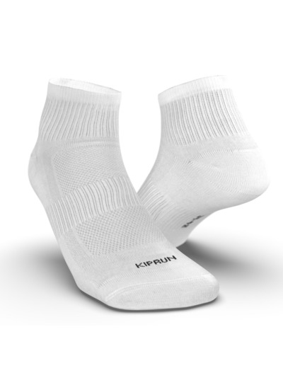 CHAUSSETTES DE RUNNING RUN100 BLANCHE x3