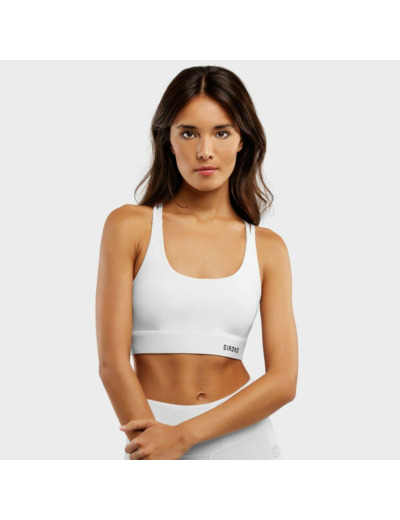 Brassière sport Fitness Femme Balance White Blanc