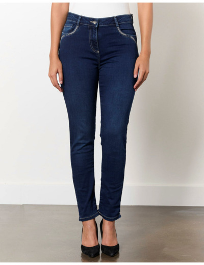 Jean 7/8 slim BLEU Femme