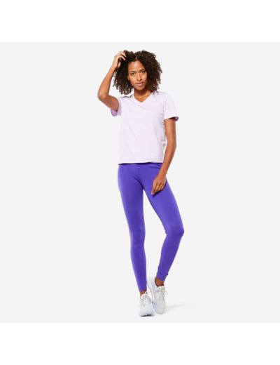 Legging de fitness slim femme, violet royal