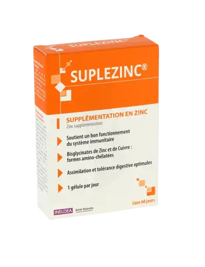 Suplezinc Supplémentation En Zinc Gélules B/60