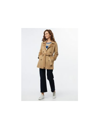 Trench suédine beige