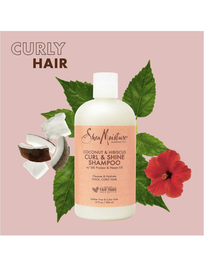 Shea Moisture Coconut & Hibiscus Curl & Shine Shampoo