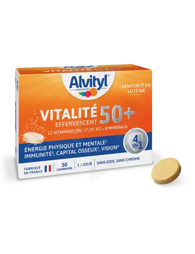 Alvityl Vitalité 50+ Comprimés Effervescents B/30