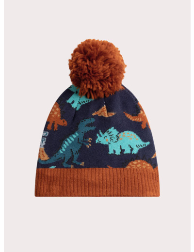 Bonnet à motif dinosaures pour garçon