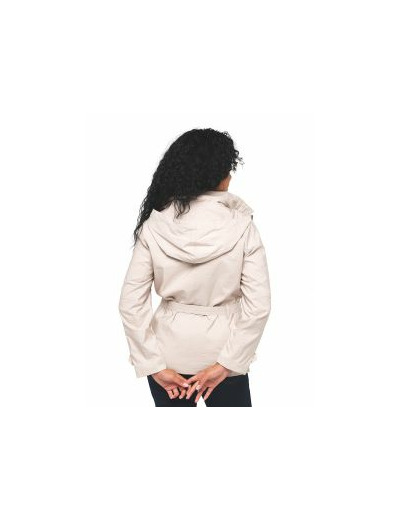 Parka mi-longue beige