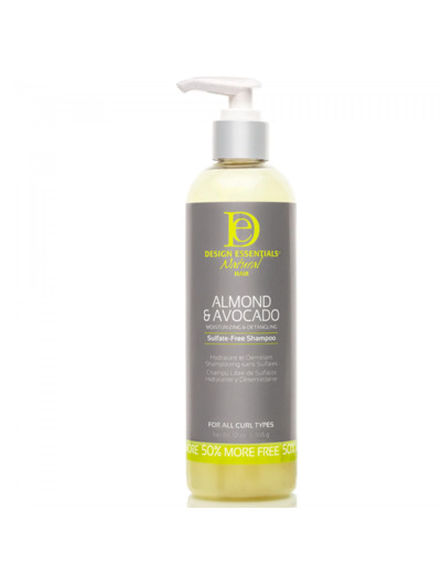 Design Essentials - Natural Almond & Avocado - Moisturizing and Detangling Shampoo