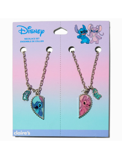 Lot de colliers à pendentif cœur fendu BFF en exclusivité chez Claire's Disney Stitch - Lot de 2