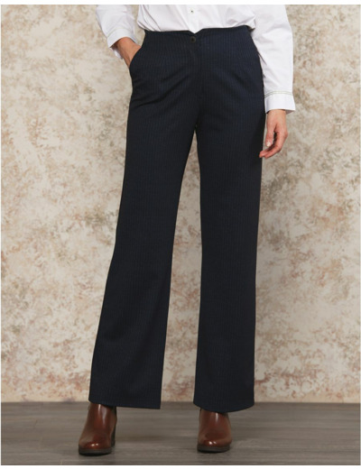 Pantalon large bleu