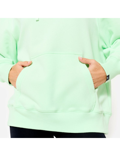 Sweat à Capuche Fitness Oversize Femme 520 - Vert Clair