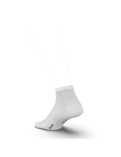 CHAUSSETTES DE RUNNING RUN100 BLANCHE x3