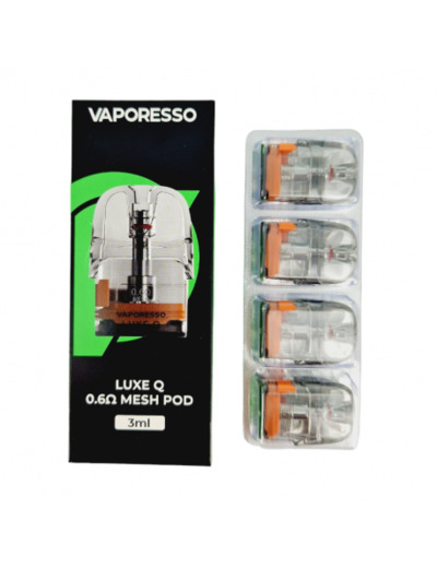 Pack de 4 pods 3ml + résistance Luxe Q Vaporesso