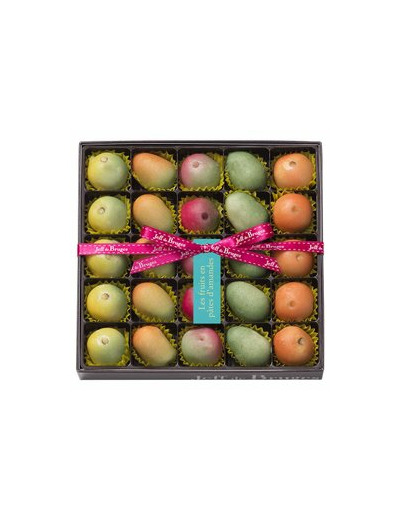 Boite 25 Pâtes d'Amandes Forme Fruits - Édition Été