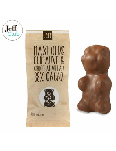 MAXI OURS GUIMAUVE CHOCOLAT AU LAIT - 30 g