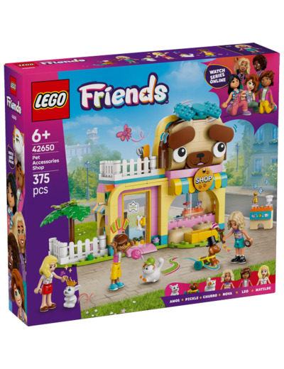 Boutique d’accessoires pour animaux de compagnie LEGO Friends 42650