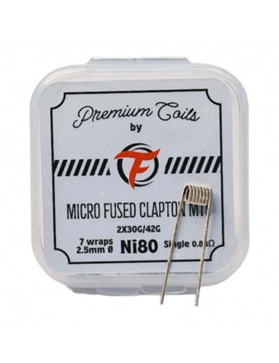 Pack de 10 coils Micro Fused Clapton MTL NI 80 2*30G/42G Fumytech