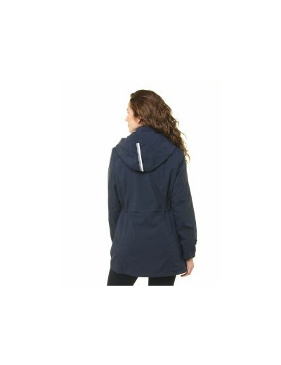 Parka longue bleu marine