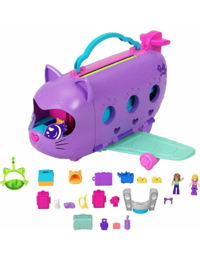 Avion chat transformable Polly Pocket