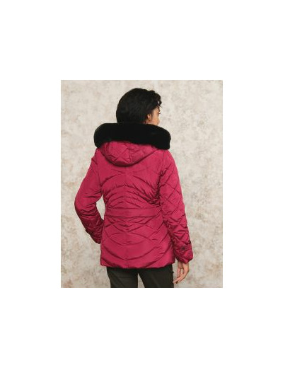 Parkas mi- longue fushia