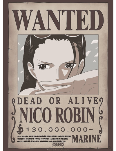 ABYSTYLE GBEye - ONE PIECE Poster Wanted Nico Robin (52x38cm)