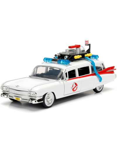 Jada ECTO-1 Metal 1:24 Casserole de Voiture Blanc (253235000) Taille Unique (Lot de 1)