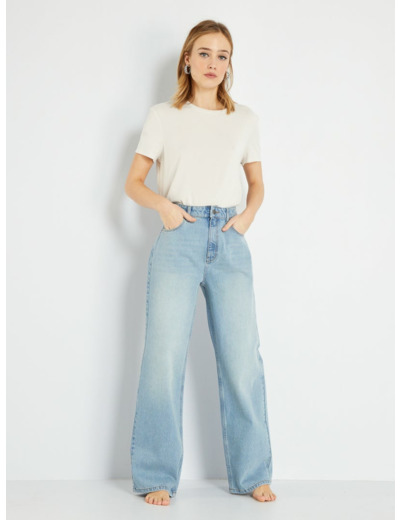 Jean wide leg - L30 - Triple stone