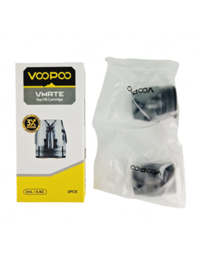 Pack de 2 Pods 3ml + résistance Mesh Vmate Top Fill Voopoo