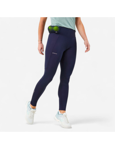 Legging de tennis Femme - TLEGGING Dry HIP BALL bleu imprimé