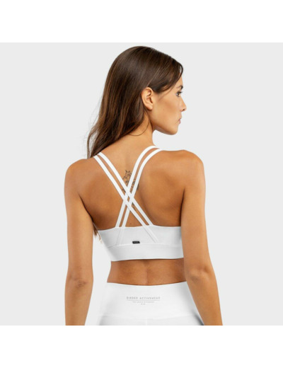 Brassière sport Fitness Femme Balance White Blanc