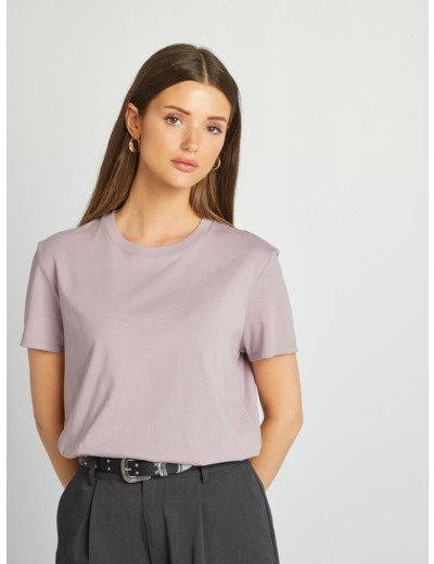 T-shirt en jersey manches courtes - Violet