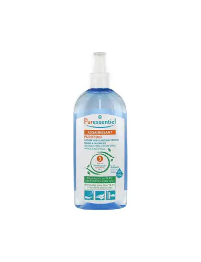 Puressentiel Assainissant Lotion Spray Antibactérien Mains & Surfaces - 250 Ml