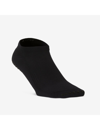 Chaussettes antidérapantes Fitness Femme - 500 Noir