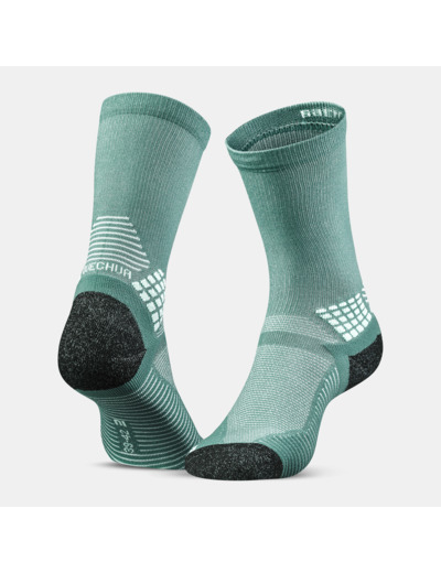 Chaussettes randonnée - Hike 500 High Turquoise x2 paires