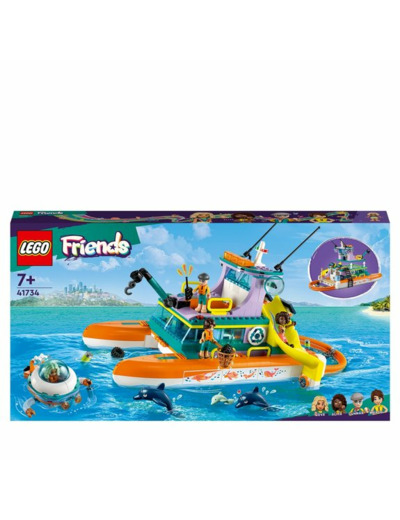 Bateau de sauvetage en mer Lego Friends 41734