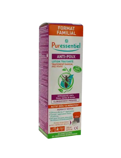 Puressentiel Anti-poux Lotion Traitante Fl/200ml + Peigne