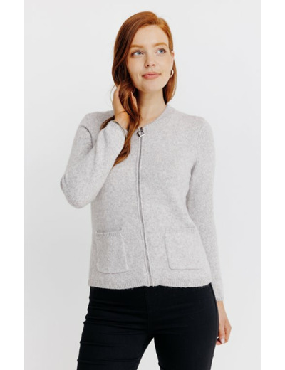 Cardigan Zippé