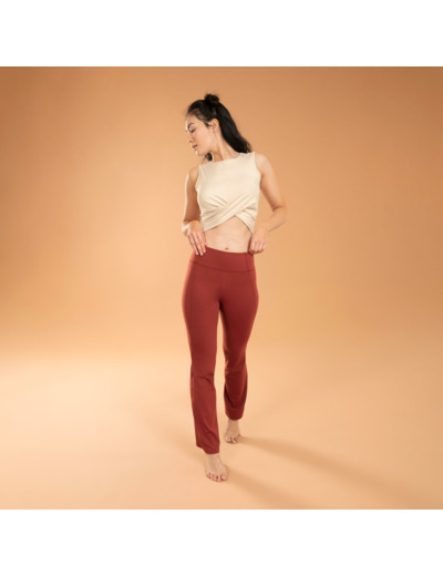 PANT FLARE PREMIUM YOGA DYN TERRACOTTA