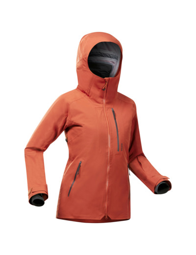 VESTE DE SKI FEMME FR 500 - TERRA COTTA