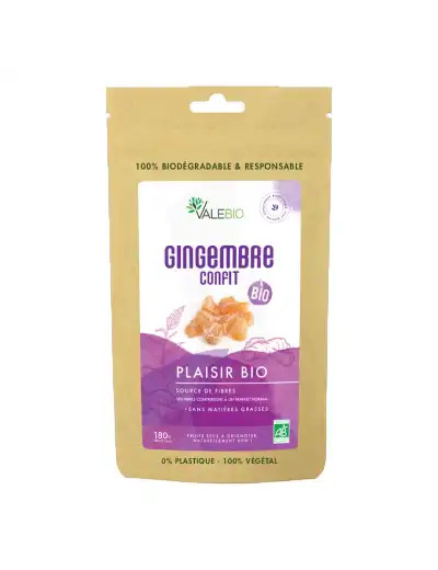 Valebio Gingembre Confit Bio 180g