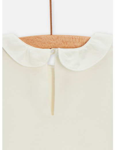 Brassière écrue unie pour bébé fille