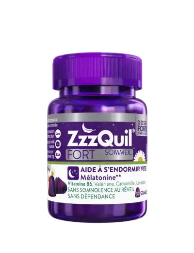 Zzzquil Fort Sommeil Gommes Fruits Des Bois Pot/30