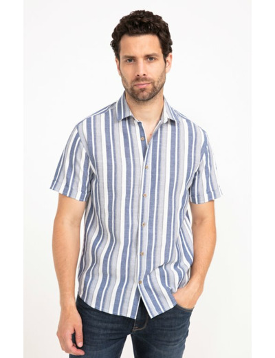 Chemise Manches Courtes À Rayures