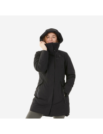 Parka de randonnée -10°C imperméable femme, NH500 noir