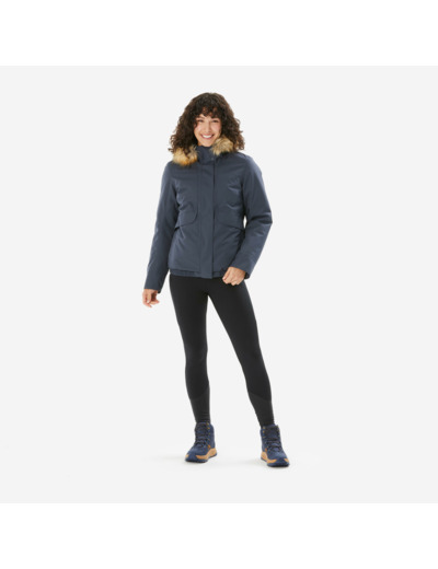 Blouson de randonnée -8°C imperméable femme, NH500 bleu