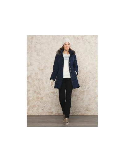 Parka bleue encre